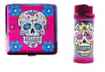 cs pink case + lighter