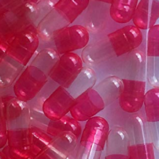 empty capsules clear pink