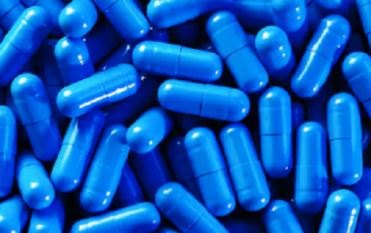 empty capsules dark blue