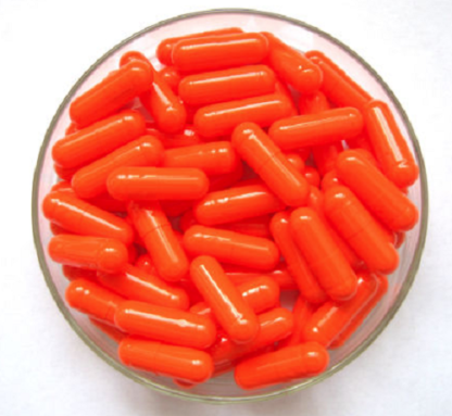 empty capsules orange