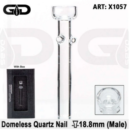c1047 Domeless Quartz Nail for Oil Bong 18.8 Male