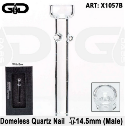 x1057b Domeless Quartz Nail for Oil Bong 14.4mm Male