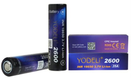 eca030 Yodeli Inr18650 3.7v Li-ion Rechareable Battery 35a