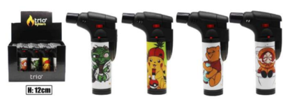 c9136 character stand up blowtorch jet lighter 12cm