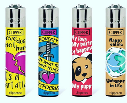 Clipper Large Lighter Love Quotes