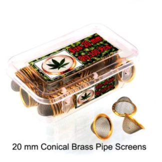 brass conical pipe screens for bongs 22mm cps