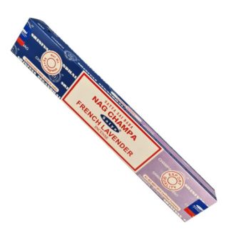 satya dual 16gms nag champa french lavender incense