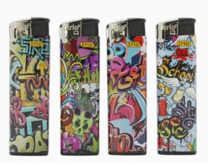 y190 graffiti normal flame disposable lighter 8.3cm