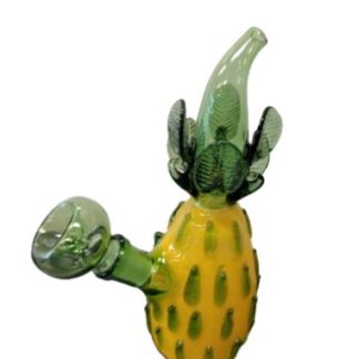 oil pourer 15cm all glass pineapple yellow