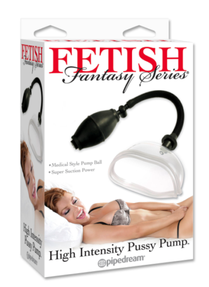 Fetish Fantasy Series High Intensity Pussy Pump – Clear & Black
