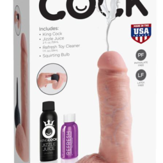 KING COCK 8 in. with Balls Squirting REALISTIC DILDO