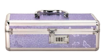 Lockable Vibrator Case Medium Purple