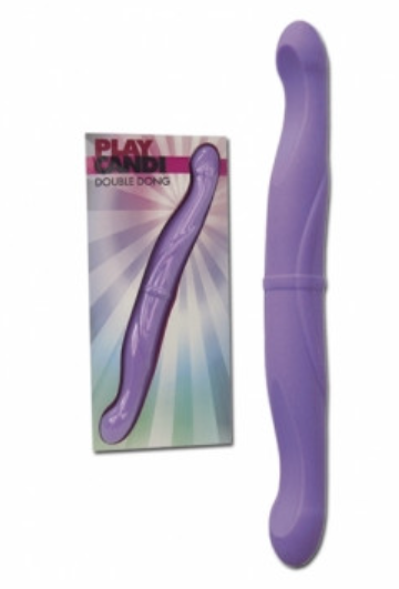 Play Candi Double Dong, Silicone, 32 cm (12,6 in), Purple