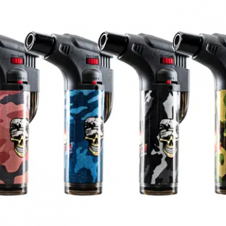 Home Master® 4PK Blow Torch Jet Gas Lighter Refillable Camo Designs