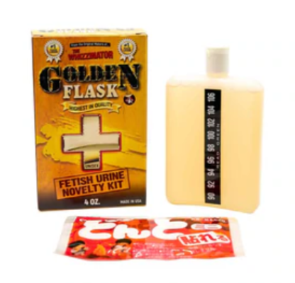 Golden Flask – Synthetic Novelty Fetish Urine 4oz