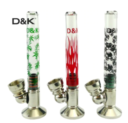 D&K Glass Pipe Box of 12 Flame Design