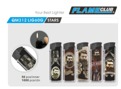 Flameclub Lighters Ned Kelly 50pk