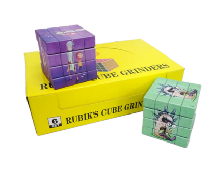 RICK AND MORTY RUBIK’S CUBE 4PC GRINDERS