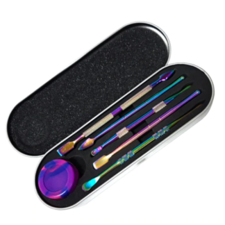 Rainbow Dab Tool Kit Set with 5ml Silicone Jar