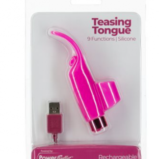 Teasing tounge pink