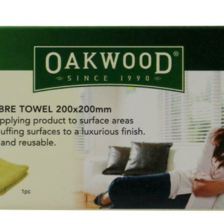 OAKWOOD MICROFIBRE TOWEL 200mm X 200mm