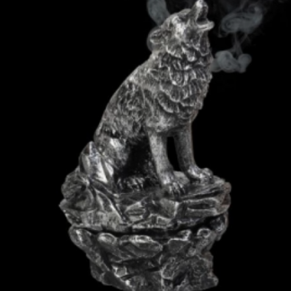 POLYRESIN INCENSE CONE BURNER – Wolf Howling