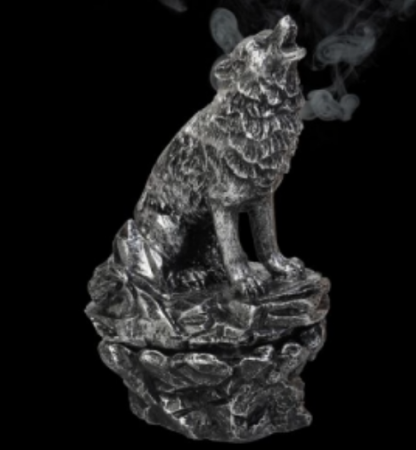 POLYRESIN INCENSE CONE BURNER – Wolf Howling