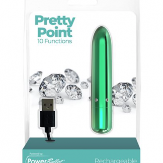 BMS – Pretty Point – Bullet Vibrator – Rechargeable – Teal 56419