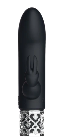 Dazzling – Rechargeable Silicone Bullet – Black b