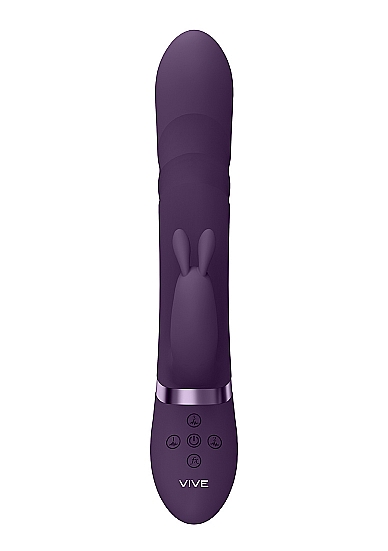 Nari – Vibrating and Rotating Wiggle G-Spot Rabbit – Purple VIVE053PURd