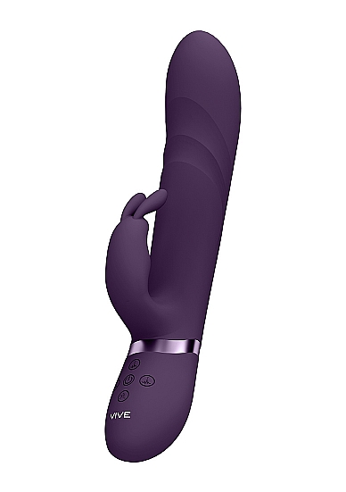 Nari – Vibrating and Rotating Wiggle G-Spot Rabbit – Purple VIVE053PURf