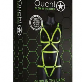 OU734GLOSM Ouch! Glow In The Dark Full Body Harness