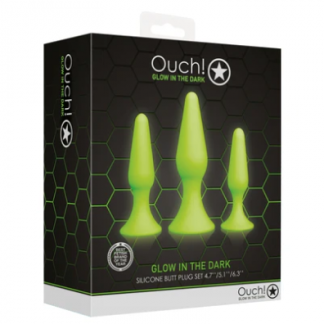 OU736GLO Butt Plug Set – Glow in the Dark