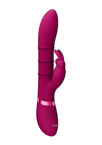 Sora – Up & Down Stimulating Rings, Vibrating G-Spot Rabbit – Pink VIVE054PNK