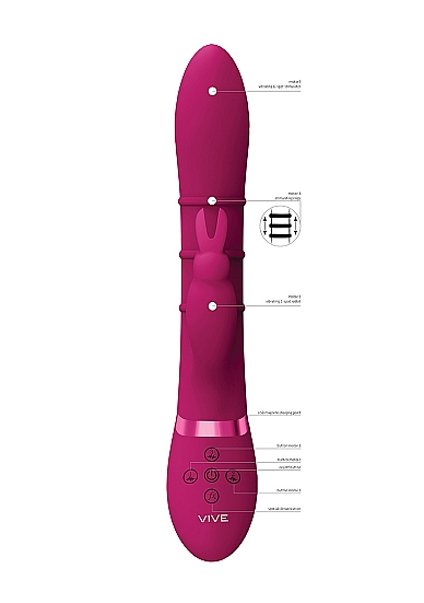 Sora – Up & Down Stimulating Rings, Vibrating G-Spot Rabbit – Pink VIVE054PNKg