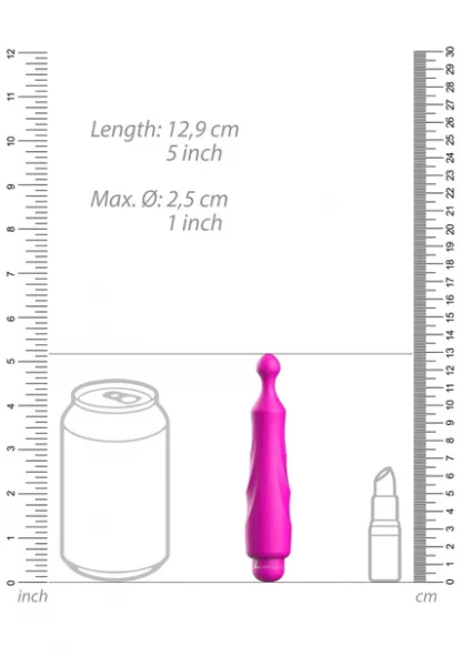 LUM012FUC-Dido – ABS Bullet With Silicone Sleeve – 10-Speeds – Fuchsia3