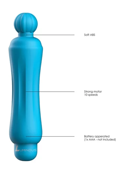 LUM013TUR-Demi – ABS Bullet With Silicone Sleeve – 10-Speeds – Turquoise4