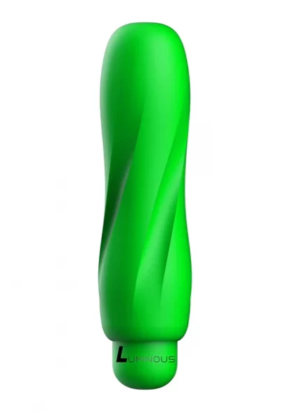 LUM014GRN-Ella – ABS Bullet With Silicone Sleeve – 10-Speeds – Green3