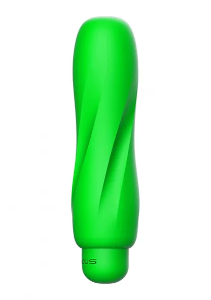 LUM014GRN-Ella – ABS Bullet With Silicone Sleeve – 10-Speeds – Green4