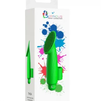 LUM018GRN-Thea – ABS Bullet With Silicone Sleeve – 10-Speeds – Green
