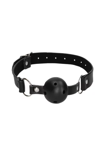 OU680BLK-Breathable Ball Gag With Nipple Clamps4
