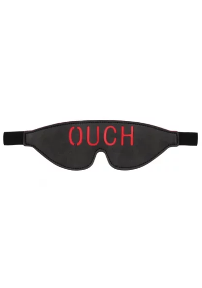 OU688BLK-Bonded Leather Eye-Mask Ouch – With Elastic Straps3
